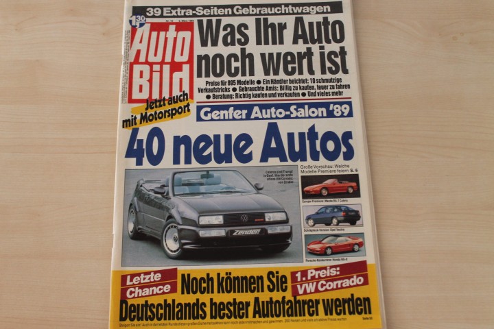 Deckblatt Auto Bild (10/1989)